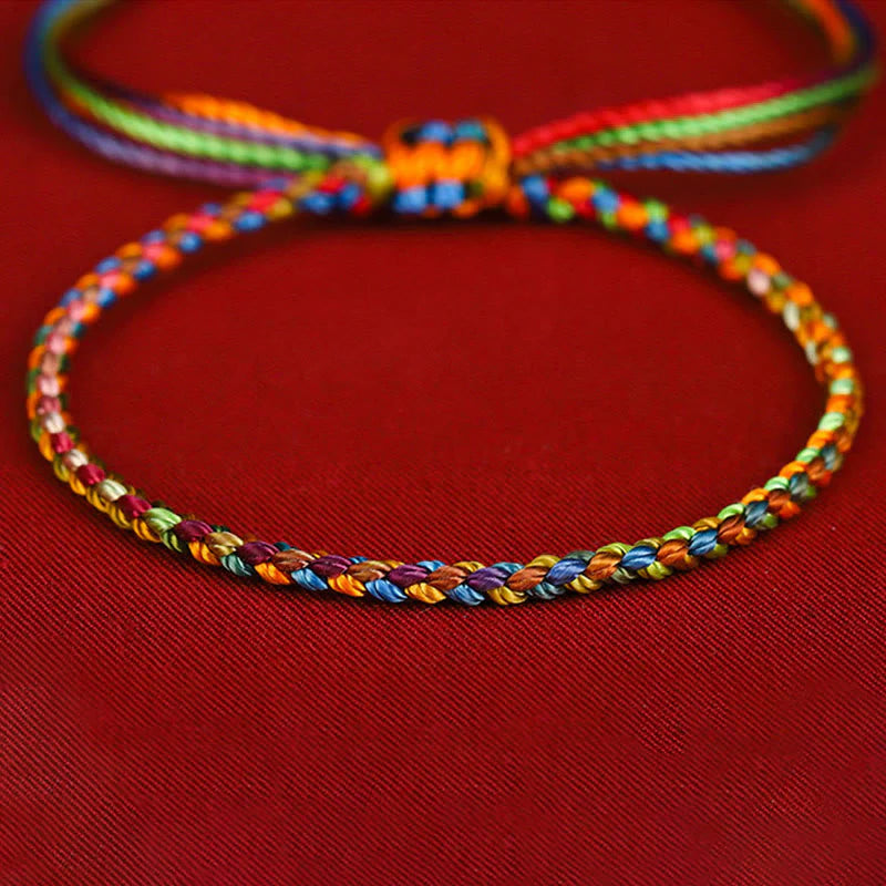 Buddha Stones May all your wishes come true Lucky Multicolored Bracelet