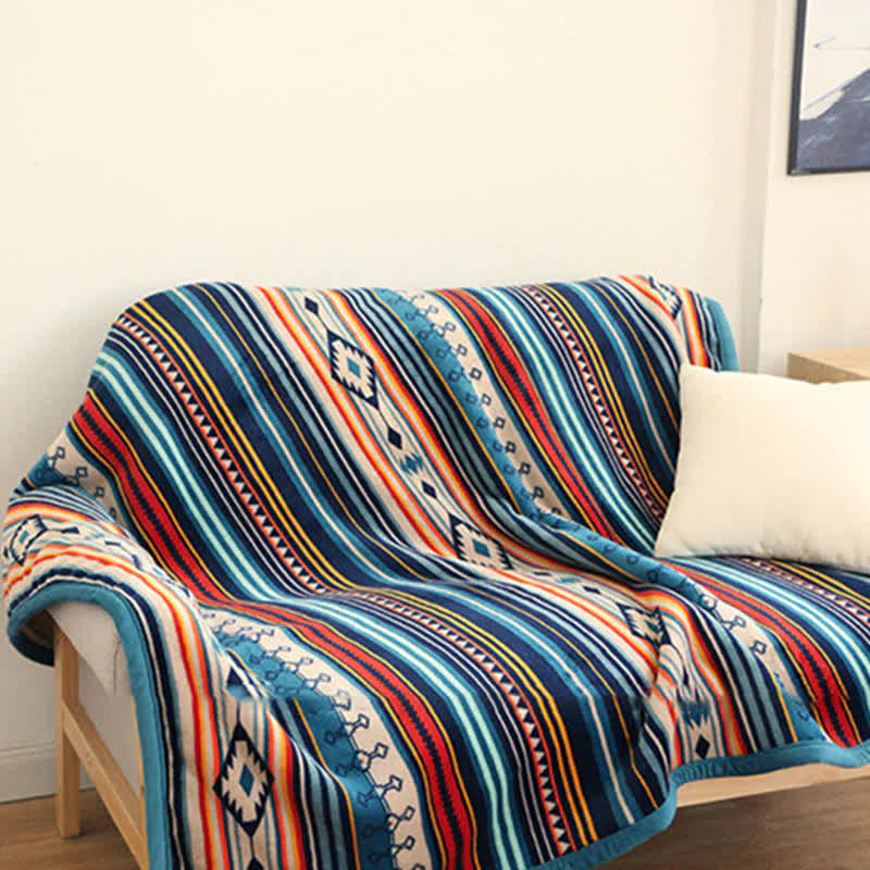 Buddha Stones Geometric Warm Soft Bed Throw Blanket