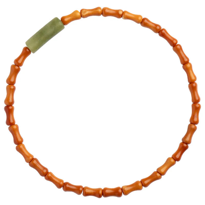 Buddha Stones Ultra-fine Olive Pit Peace Bracelet