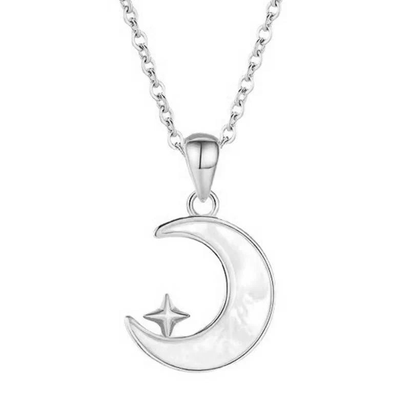 Buddha Stones FOR DEAREST MOTHER Moon Star 925 Sterling Silver Calm Necklace Pendants Includes Gift Message Card