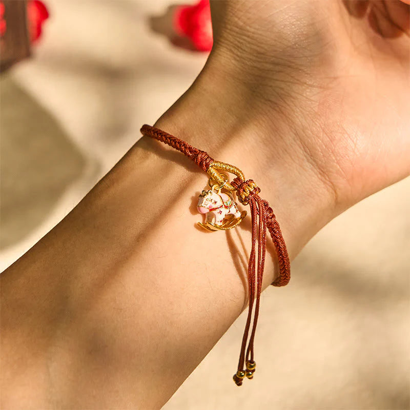 Buddha Stones Sending You Happiness and Strength Year of the Horse String Includes Gift Message Card