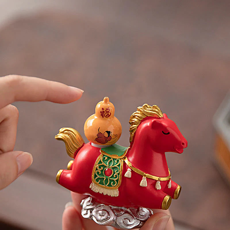 Buddha Stones Chinese Zodiac Year Of The Horse Fu Character Prosperity Home Decoration