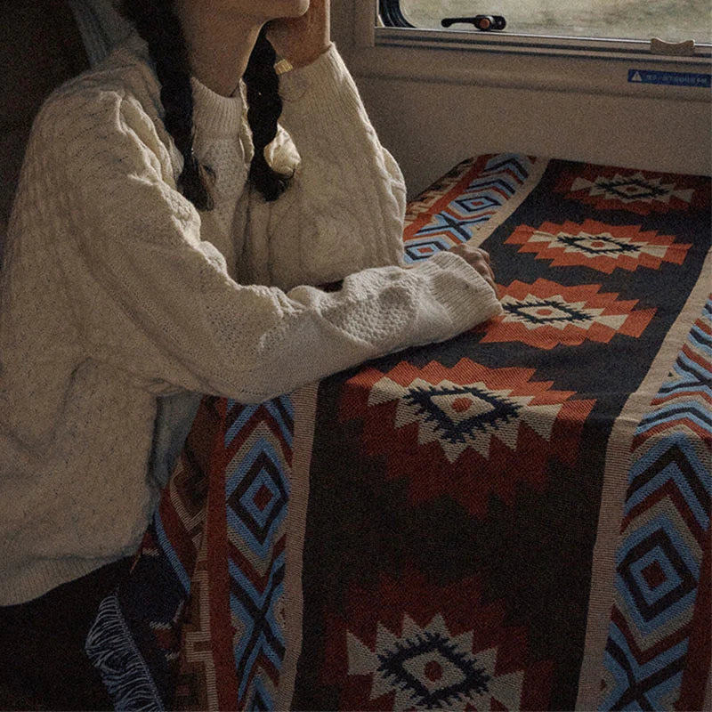 Buddha Stones Geometric Warm Comfortable Camping Home Office Bed Blanket