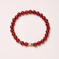 Buddha Stones Natural Red Agate Lucky Koi Fish Confidence Bracelet