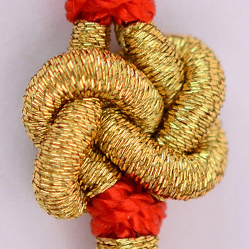 Buddha Stones Handmade Simple Design Chinese Knotting Luck Strength Braid String Bracelet (Extra 35% Off | USE CODE: FS35)