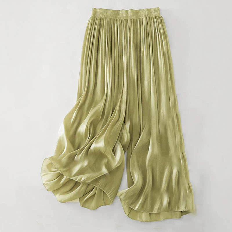 Buddha Stones Summer Plain Women's Polyester Pants