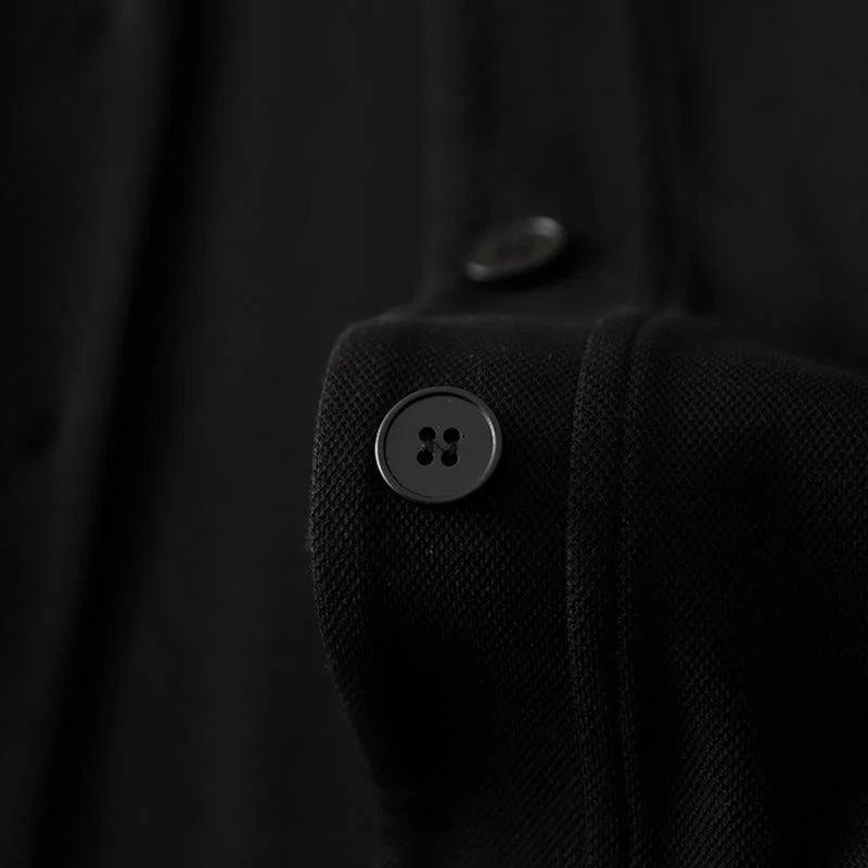 Buddha Stones Plain Buttons Women's Cotton Long Sleeve Jacket