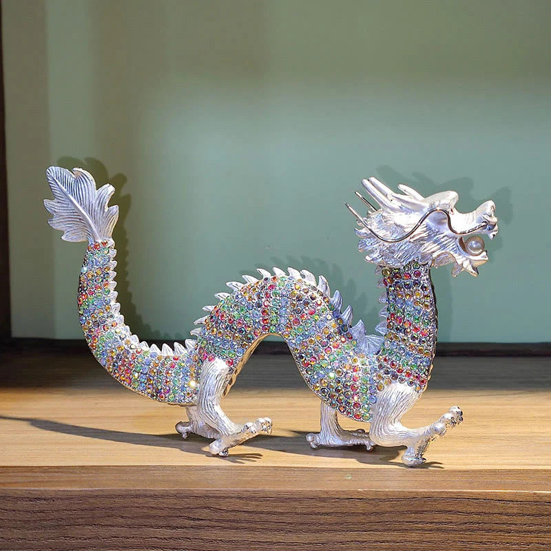 Buddha Stones Handmade Feng Shui Dragon Luck Success Home Decoration