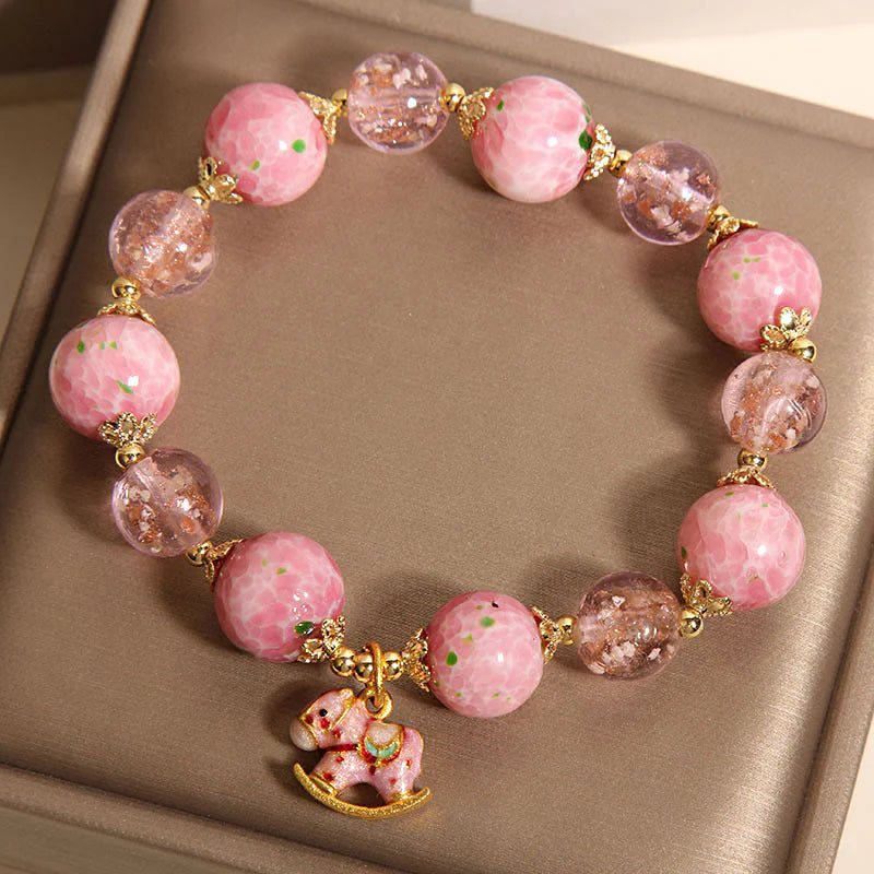 Buddha Stones Rocking Year Of The Horse Liuli Bracelet