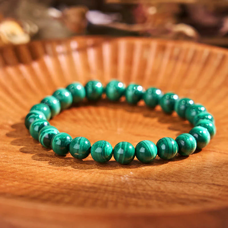 Buddha Stone Various Crystals Malachite Lazurite Lapis Lazuli Hemimorphite Calmness Bracelet