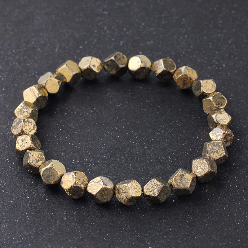 FREE Today: Protection and Confidence Irregular Beads Pyrite Bracelet