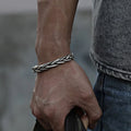 FREE Today: Balance Energy Retro Twisted Design Cuff Bracelet Bangle