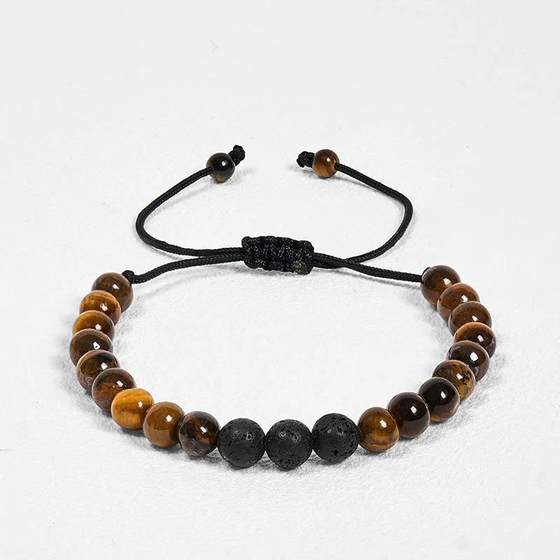FREE Today: Protection and Strength 3Pcs Tiger Eye Lava Rock Bracelet Set