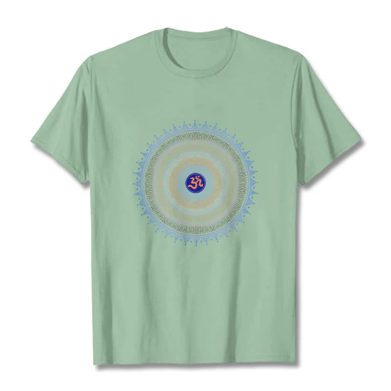 Buddha Stones Mandala Flower OM Pattern Tee T-shirt