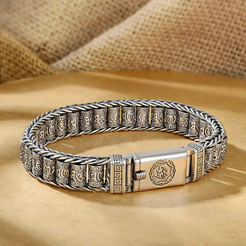 FREE Today: Peace Healing Tibetan Copper Prayer Wheel Om Mani Padme Hum Metal Bracelet