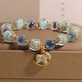 Buddha Stones Natural Candy Agate White Crystal Year Of The Horse Strength Bracelet