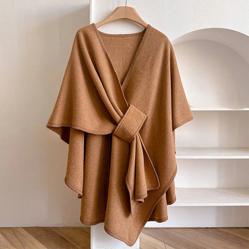 Buddha Stones Winter Solid Color Warm Cozy Split Scarf Shawl