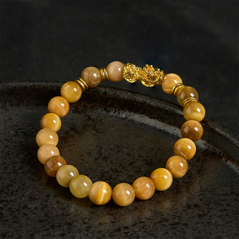 FREE Today: Wealth and Courage Various Color Tiger Eye Beads Pixiu Bracelet