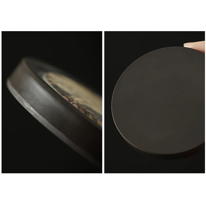 Buddha Stones Plum Blossom Peach Heart Sutra Loquat Magnolia Persimmon Ceramic Cup Mat Pad Coaster Kung Fu Tea Mat
