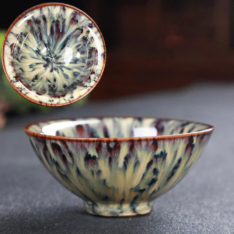 Buddha Stones Colorful Ceramic Teacup Home Office Tea Cups