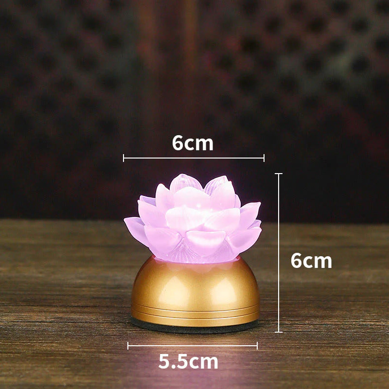 Buddha Stones Lotus Liuli Glass Copper New Begining Home Decoration