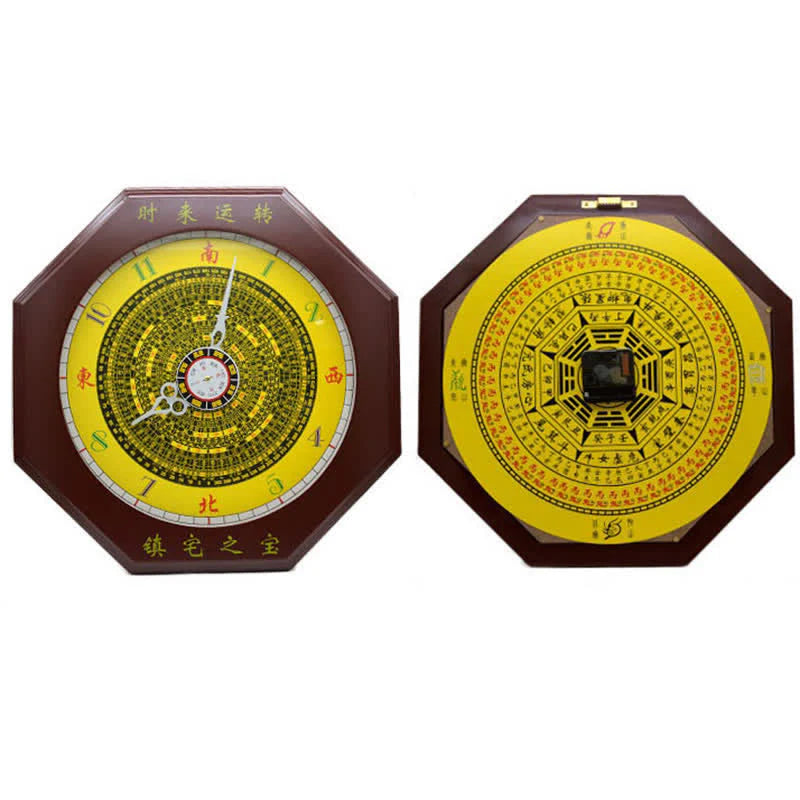 Feng Shui Bagua Map Balance Energy Map Wall Clock