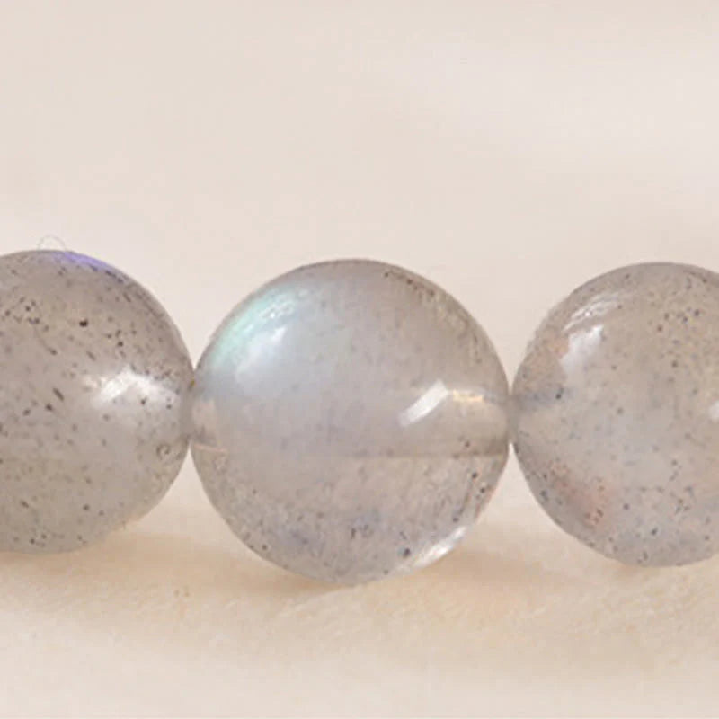Buddha Stones Natural Moonstone Lotus Love Charming Bracelet
