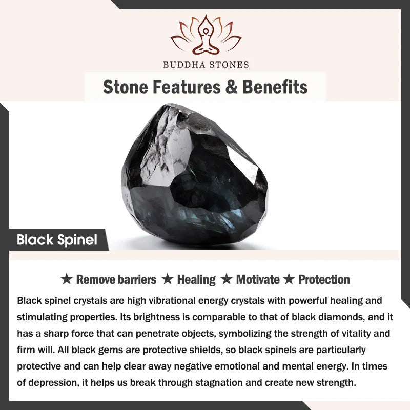Buddha Stones Ice Obsidian Black Spinel Lying Cat Courage Double Layer Bracelet