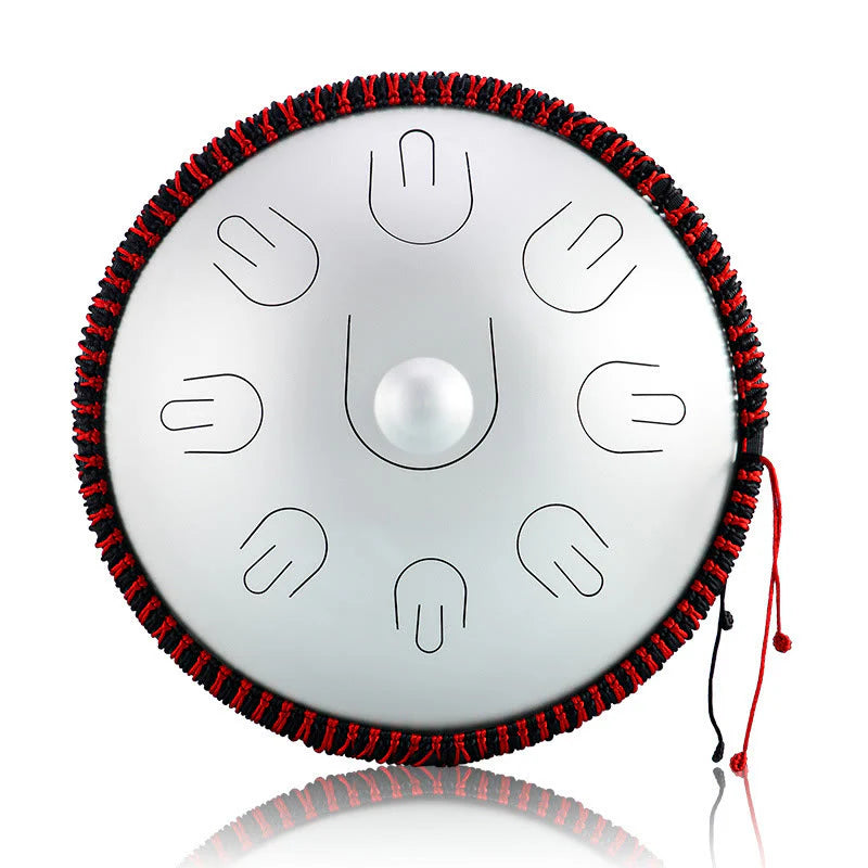 Buddha Stones Steel Tongue Drum Sound Healing Yoga Meditation Kit 9 Note 15 Inch Handpan Instrument