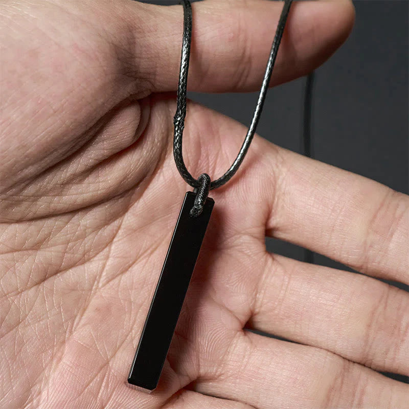 FREE Today: Transformation and Fulfilment Black Obsidian Blue Sandstone Necklace Pendant