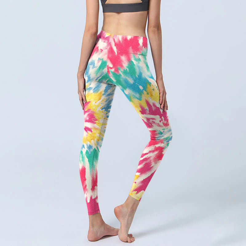 Buddha Stones Spiral Shape Print Exercise Leggings Women's Yoga Pants
