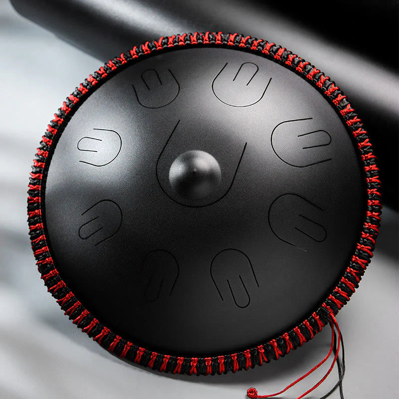 Buddha Stones Steel Tongue Drum Sound Healing Yoga Meditation Kit 9 Note 15 Inch Handpan Instrument