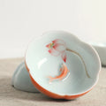 Buddha Stones Koi Fish Lotus Hand Teacup Kung Fu Tea Cup