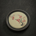 Buddha Stones Plum Blossom Peach Heart Sutra Loquat Magnolia Persimmon Ceramic Cup Mat Pad Coaster Kung Fu Tea Mat