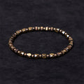 Buddha Stones Retro Distressed Irregular Design Copper Brass Luck Bracelet