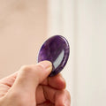 FREE Today: Calm & Strength Natural Small Amethyst Worry Stone Crystal Decor 3.5*4.5cm