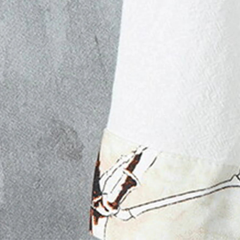 Buddha Stones Summer Frog-button Patchwork Half Sleeve Design Cotton Linen Men's Shirt Jacket