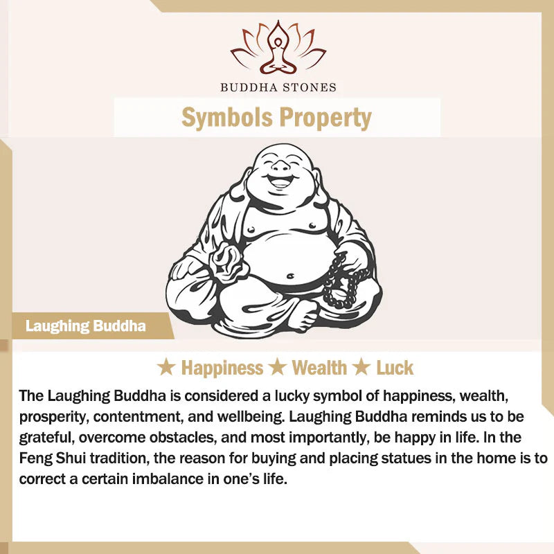 Buddha Stones Laughing Buddha Hetian Jade Wealth Prosperity String Necklace Pendant