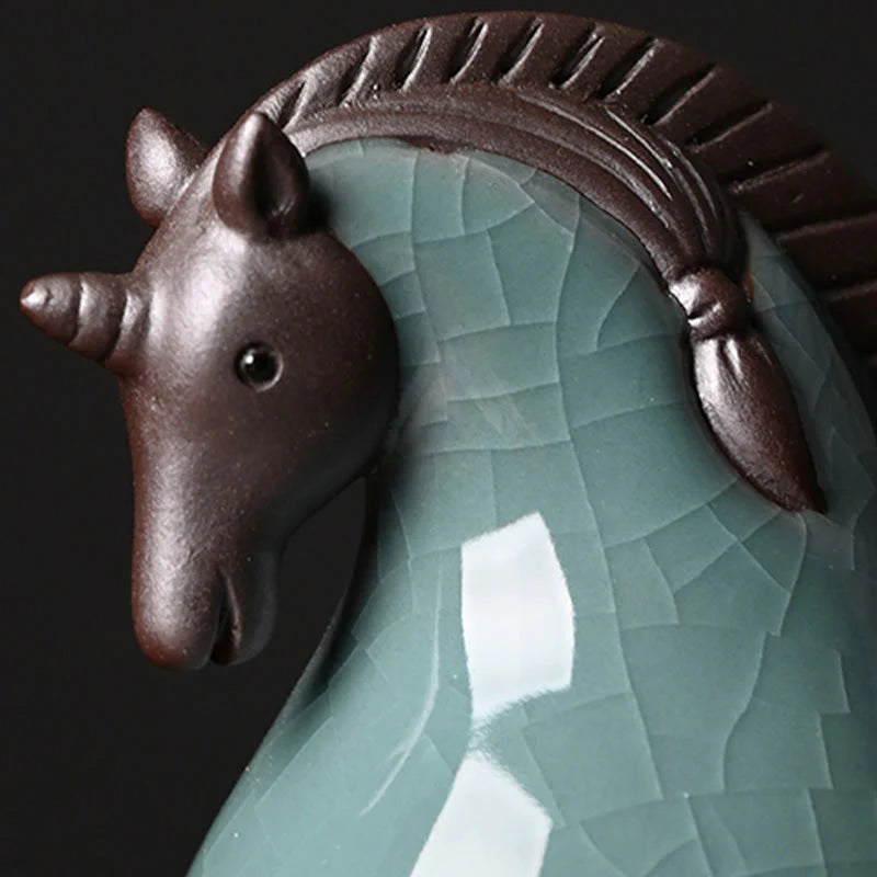 Buddha Stones Year Of The Horse Ceramics Freedom Desktop Home Decoration
