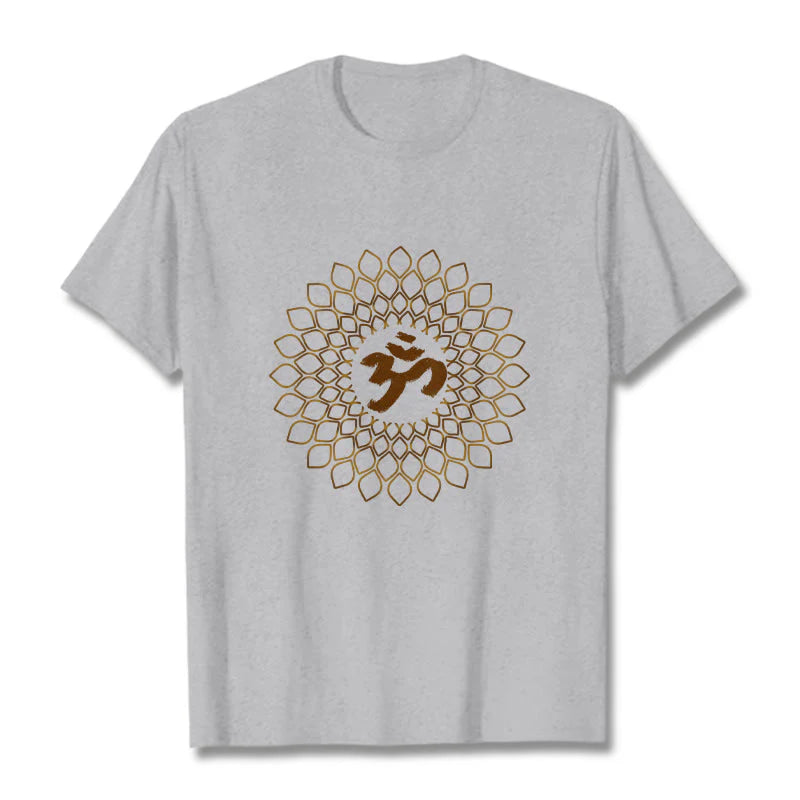 Buddha Stones Rhombus OM Design Tee T-shirt