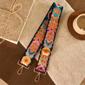 Buddha Stones Multicolor Sunflower Embroidery Adjustable Handbags Crossbody Shoulder Bag Straps