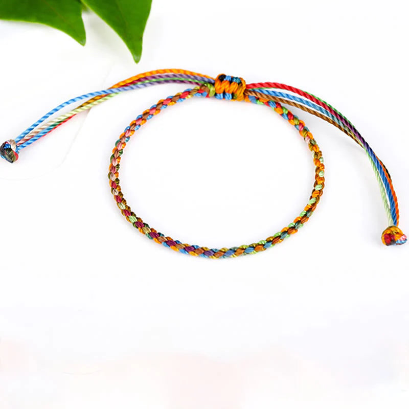Buddha Stones May all your wishes come true Lucky Multicolored Bracelet
