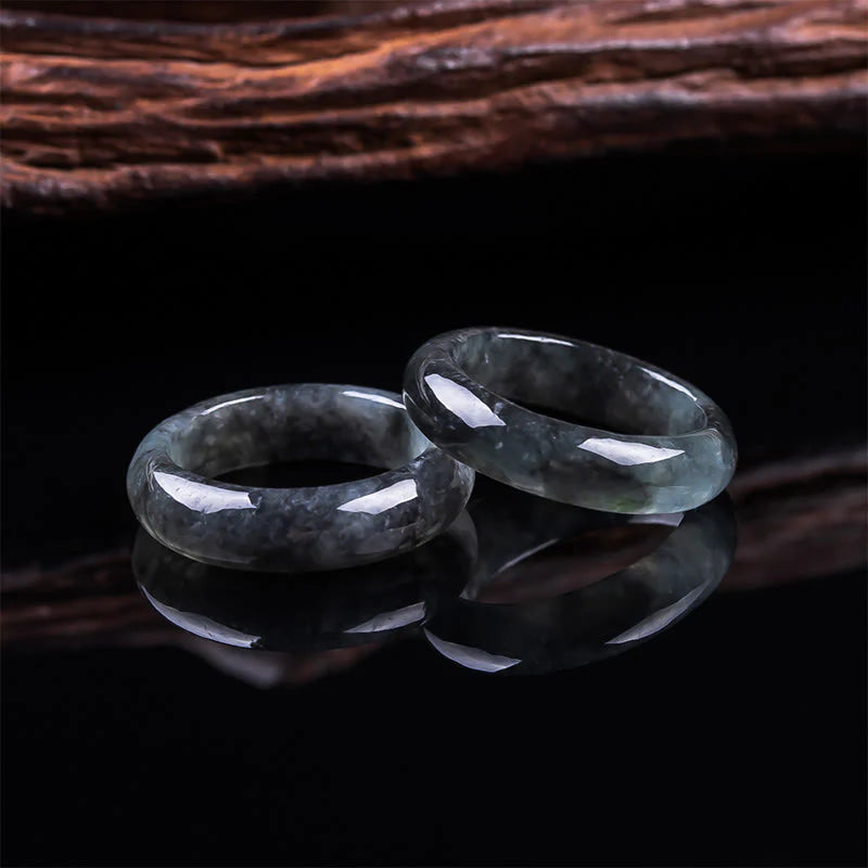 Buddha Stones Jade Prosperity Luck Abundance Ring