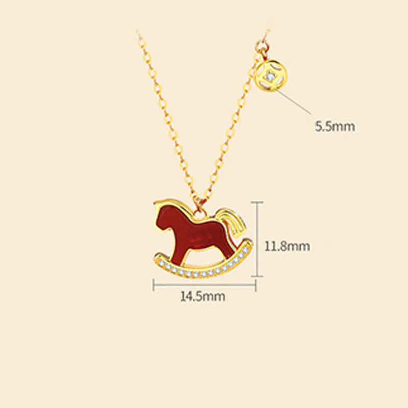 Buddha Stones 925 Sterling Silver Year Of The Horse Design Red Agate Confidence Earrings