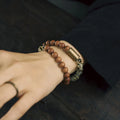 Buddha Stones Green Rutilated Quartz Natural Sandalwood Purification Bracelet