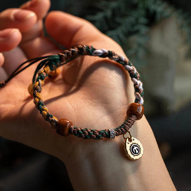 FREE Today: Ward Off Evil Spirits Tibetan Bone Beads Rope Bracelet