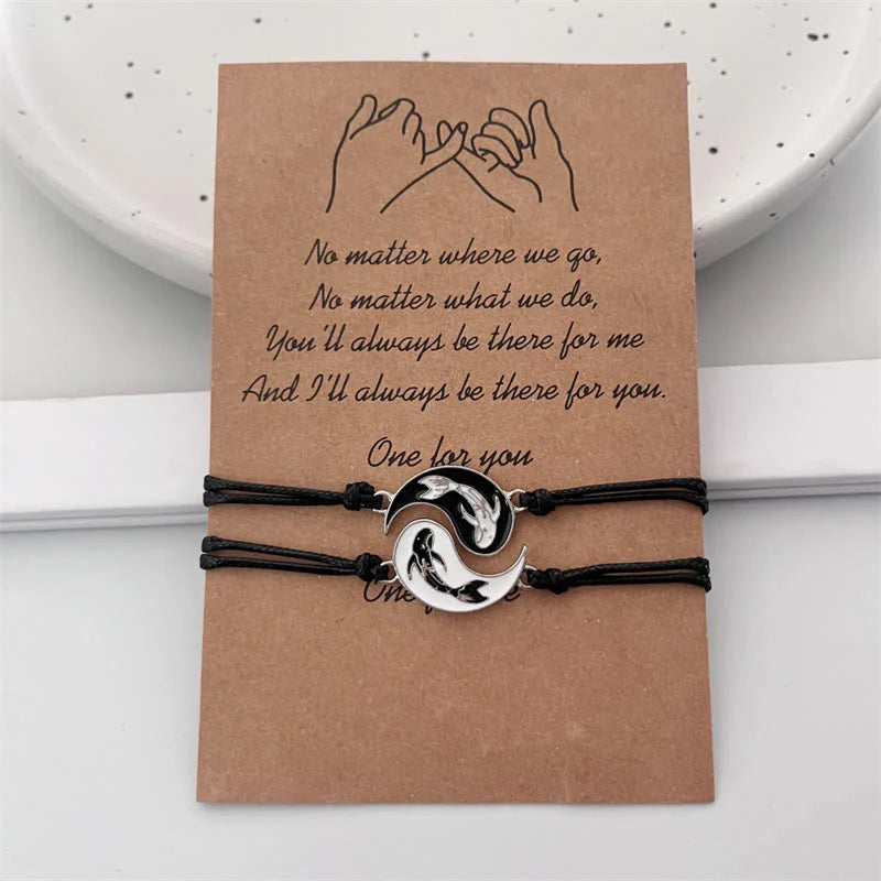 FREE Today:  Everlasting Friendship Love Couple Balance Bracelet