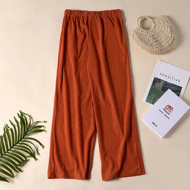 Buddha Stones Casual Corduroy Straight-leg Women's Pants With Pockets