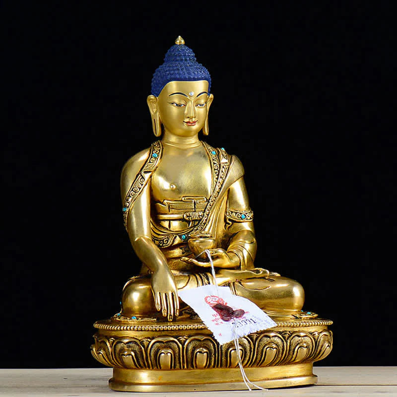 Buddha Stones Shakyamuni Compassion Copper Statue Decoration