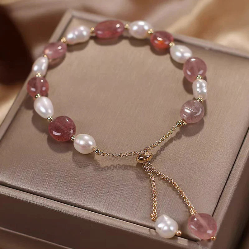 Buddha Stones Natural Blue Aventurine Crystal Pearl Bead Healing Bracelet (Extra 35% Off | USE CODE: FS35)